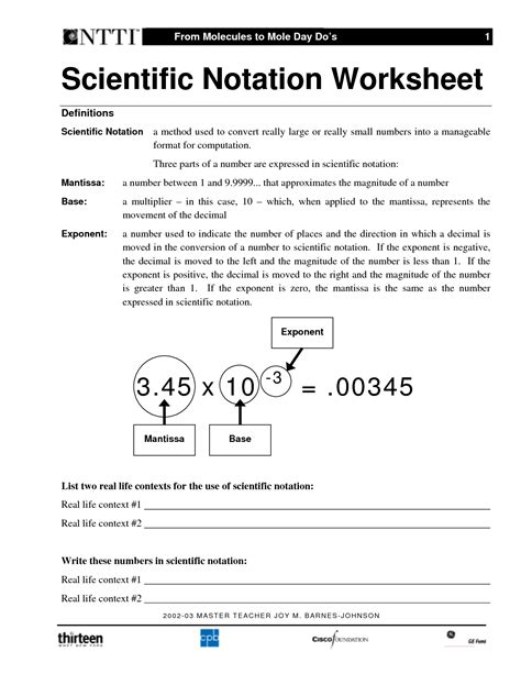 Homework Practice with Scientific Notation